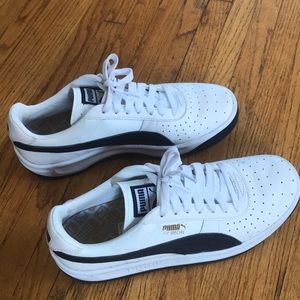 Puma GV Special + - white w/ navy stripe